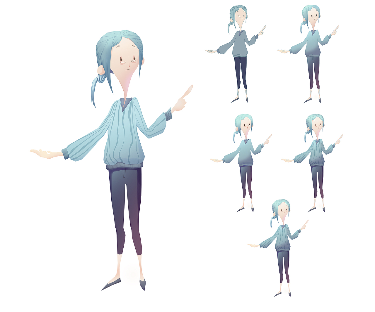 角色手绘（图ZMTYwNzI3ODQw） - 商业插画 - 站酷设计师Sun1r原创素材 - 站酷ZCOOL