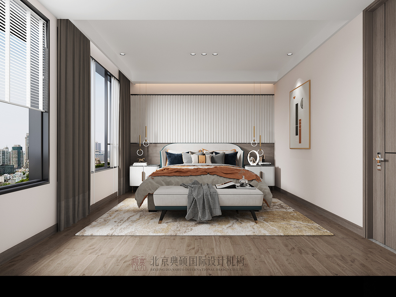 万科理想城400㎡别墅现代轻奢装修效果图