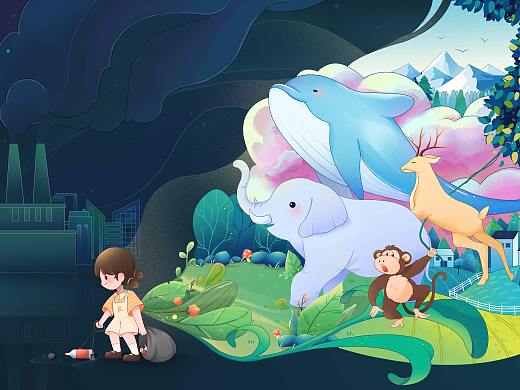 #環(huán)保面孔100#《舉手之勞》（個人主頁-ZNjE2NDAxMjQ=） - 海報 - 站酷設(shè)計師介里康康原創(chuàng)素材 - 站酷ZCOOL