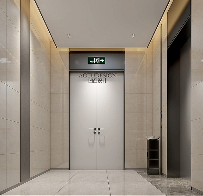 荣邦城东区单元楼公区设计