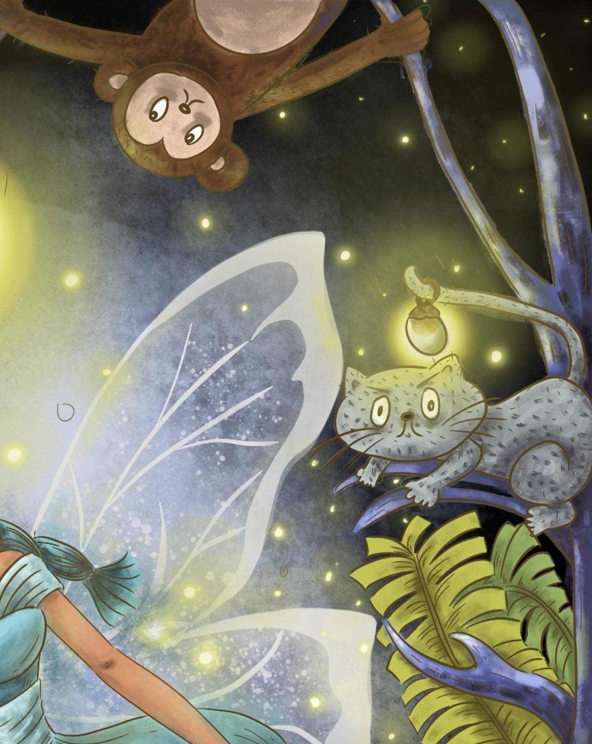 秘密森林|第一次尝试光影绘画|原创插画