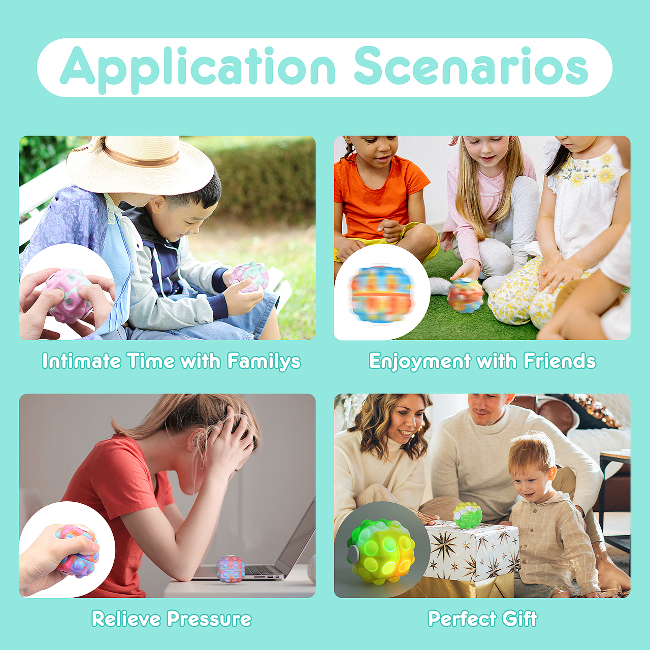 亚马逊主图A+ 发光旋转球玩具