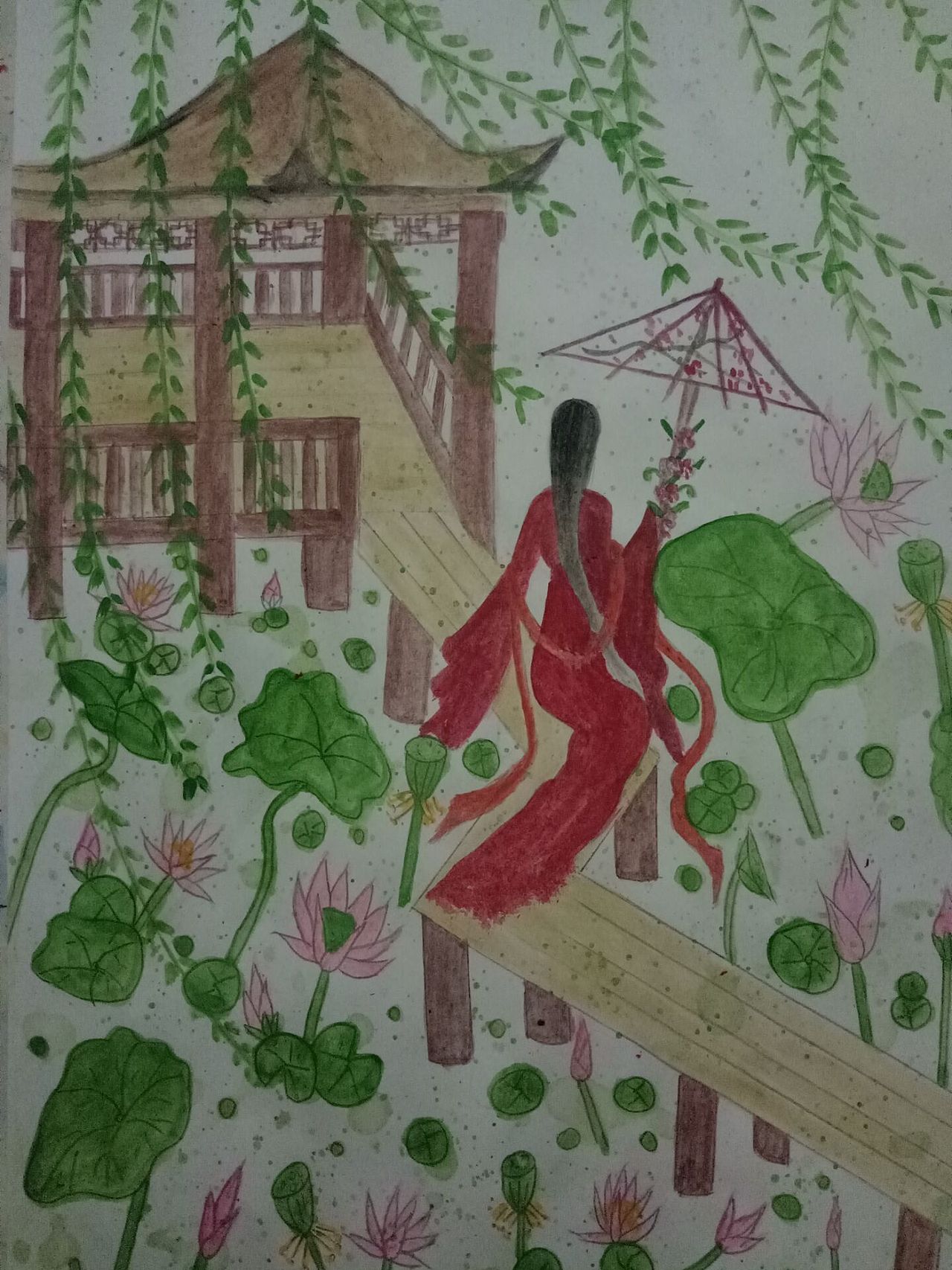 微风徐徐,荷花芳草垂杨渡