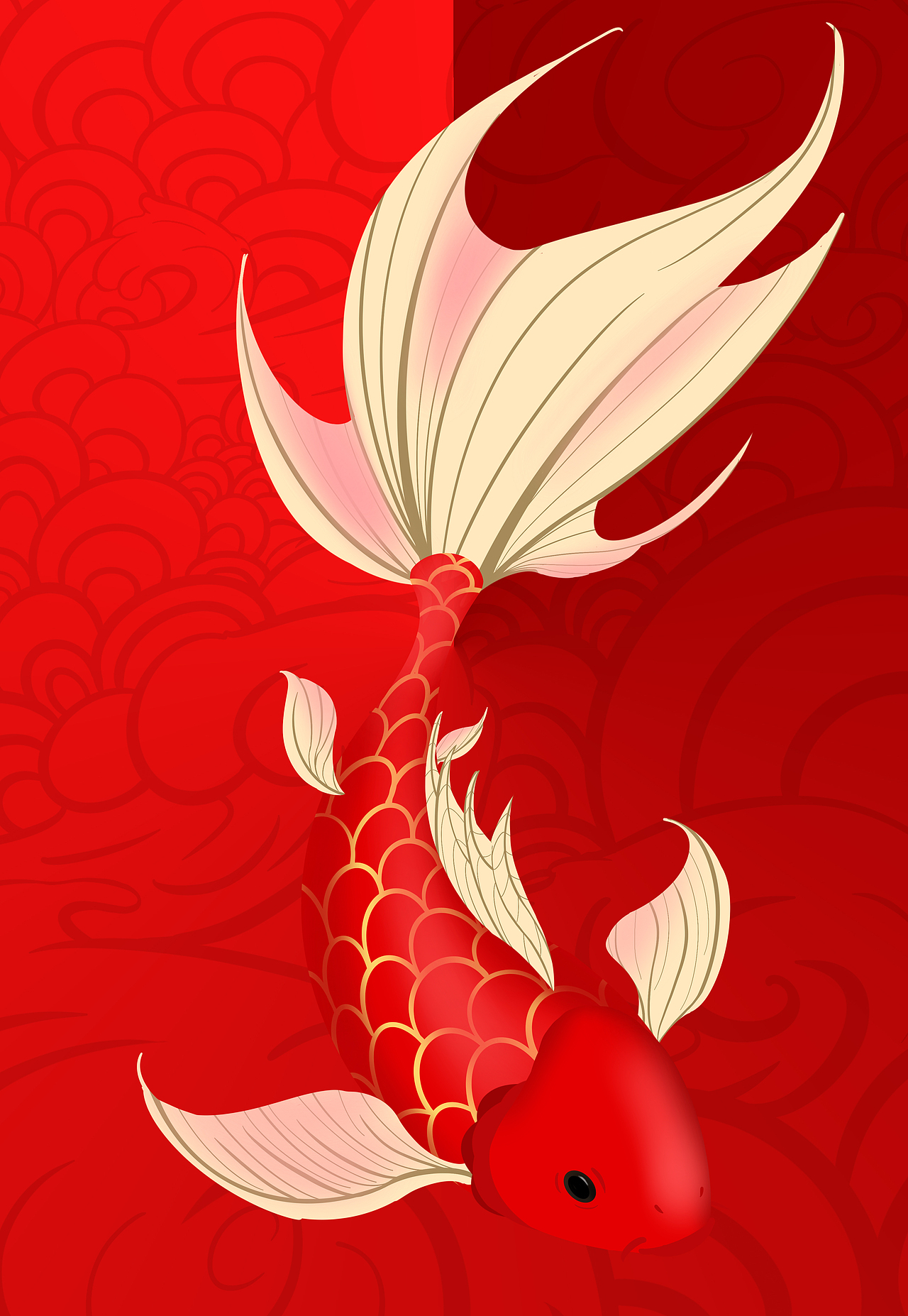 锦鲤|插画|商业插画|略略略puls_原创作品-站酷zcool