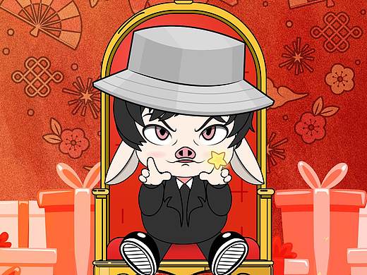 新一年，请务必开心（个人主页-ZMzM1MTY5MjQ=） - 创作习作 - 站酷设计师吃个杰宝饭原创素材 - 站酷ZCOOL