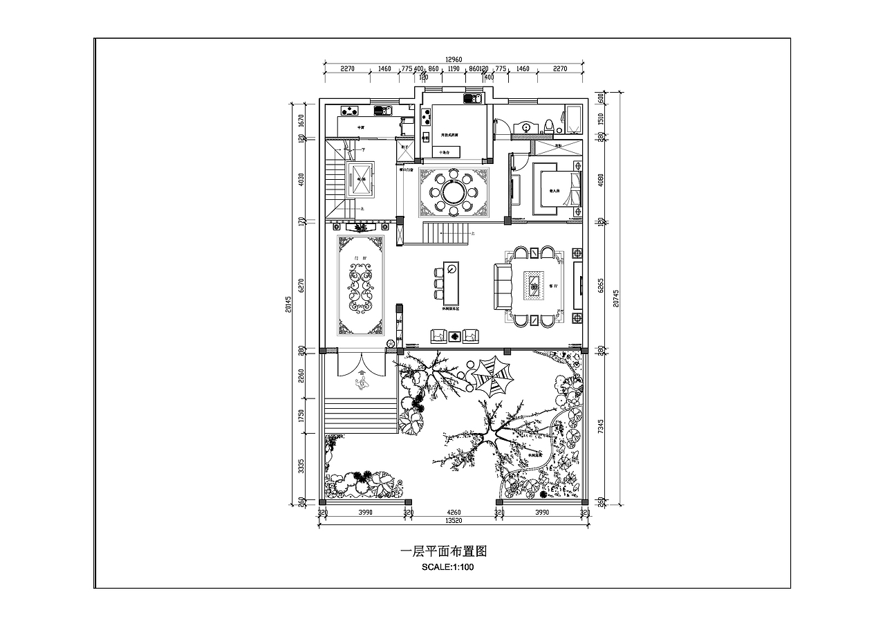 新中式别墅施工图