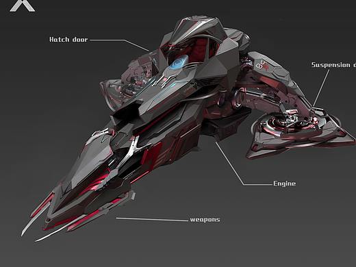 科幻载具-悬浮摩托