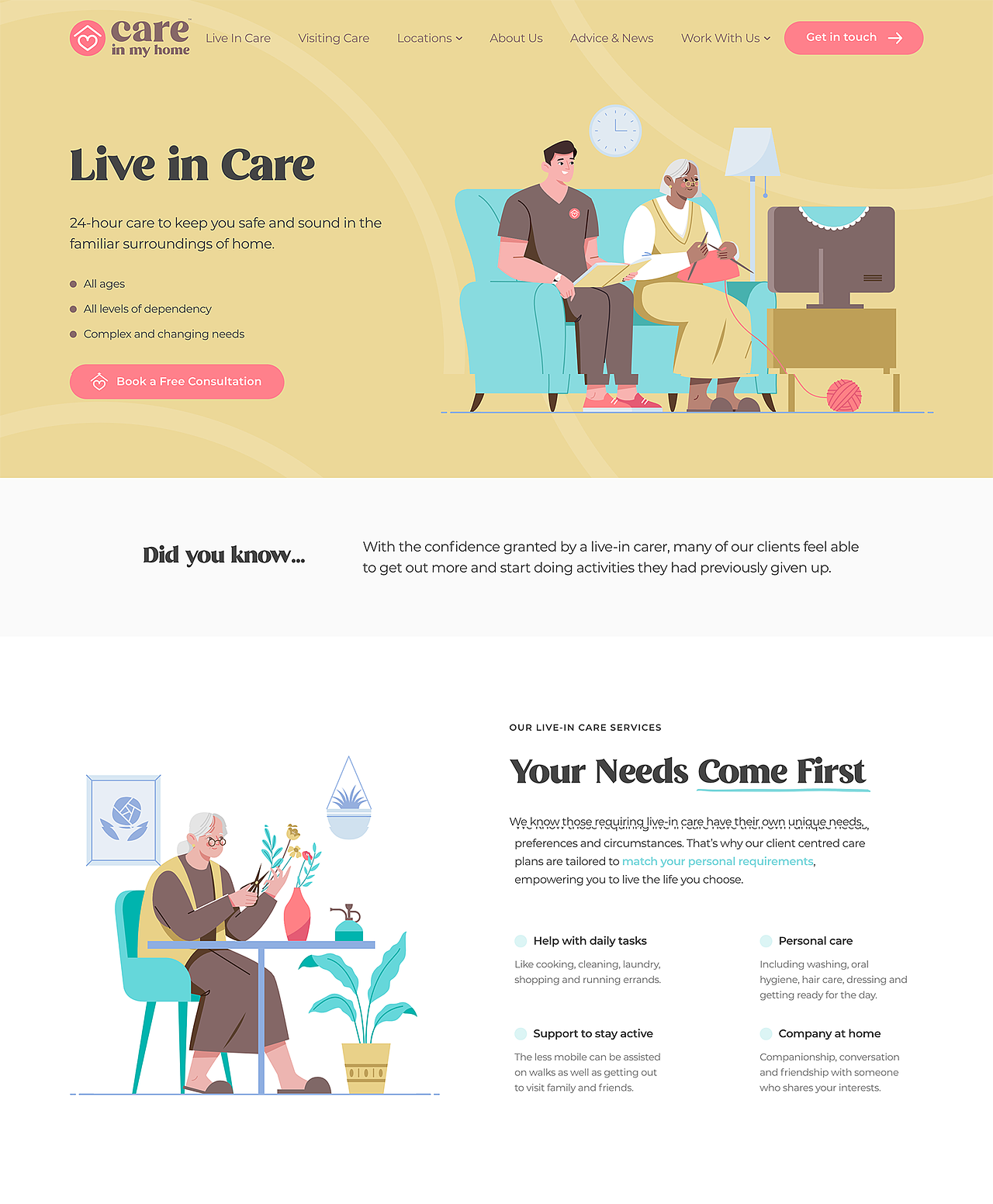 CIMH家政服务平台插画（图ZMjMxNDExODky） - 商业插画 - 站酷设计师由然工作室原创素材 - 站酷ZCOOL