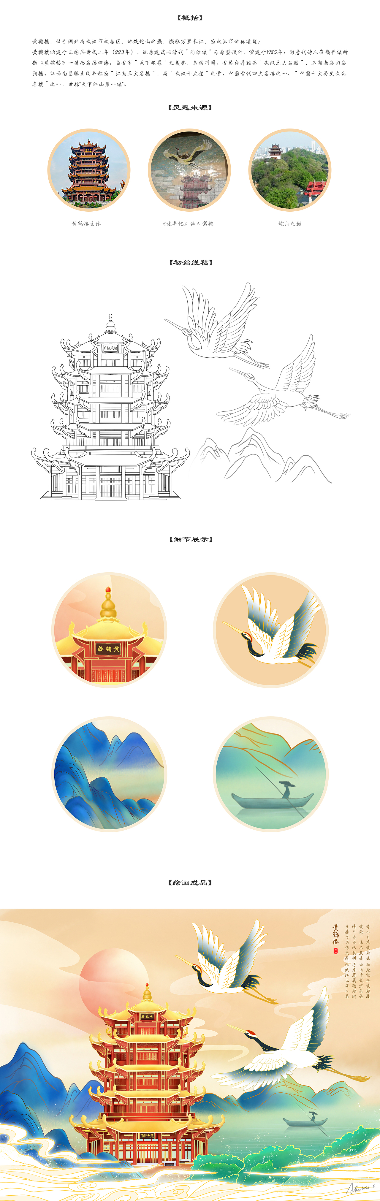 黄鹤楼——心里的那座灯塔！（图ZMjc4MDgyNzA4） - 创作习作 - 站酷设计师Jane姌原创素材 - 站酷ZCOOL
