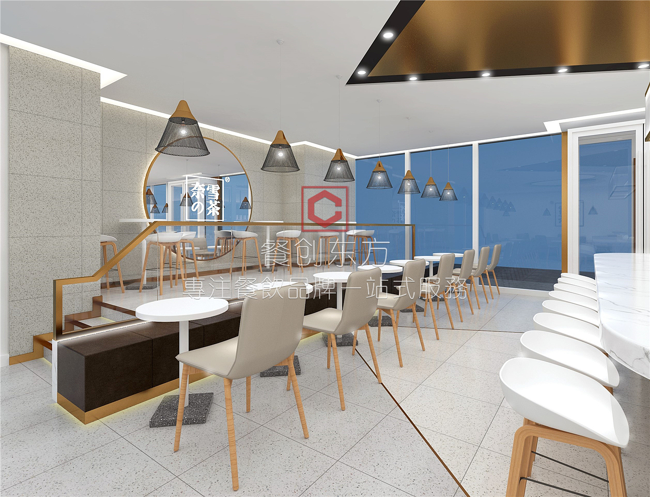 奈雪的茶店面設(shè)計（圖ZMjEwNDc5Njk2） - 家裝設(shè)計 - 站酷設(shè)計師餐創(chuàng)東方品牌策劃原創(chuàng)素材 - 站酷ZCOOL