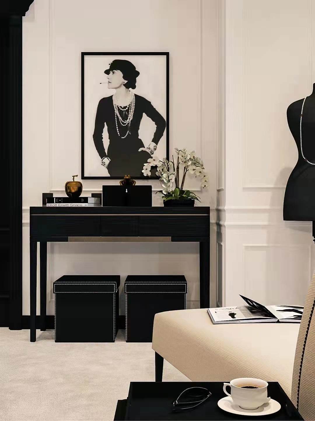 香奈儿风住宅|空间|家装设计|画图的熊熊 - 原创作品 - 站酷 (zcool)