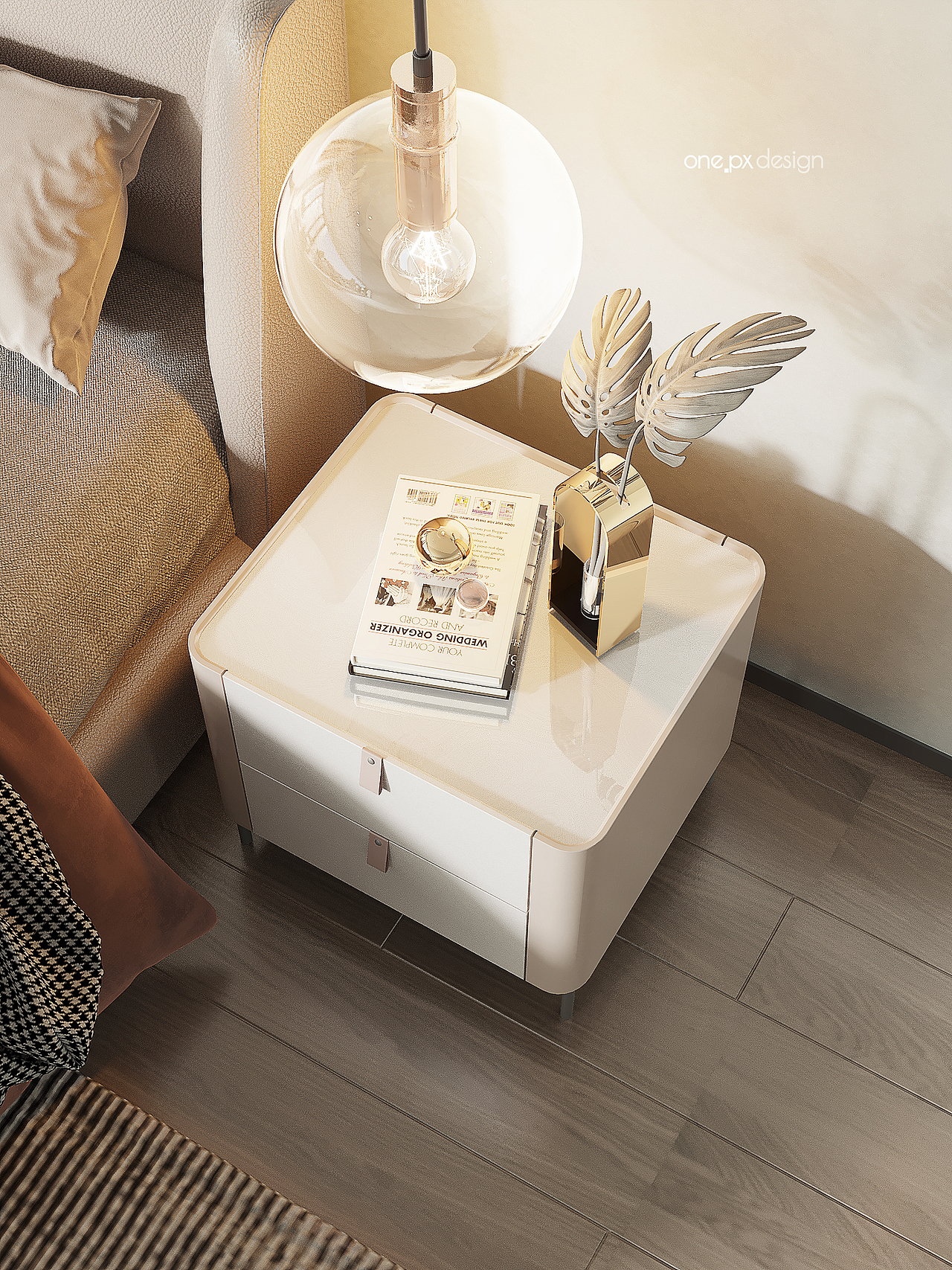 产品3D效果图-卧室-床