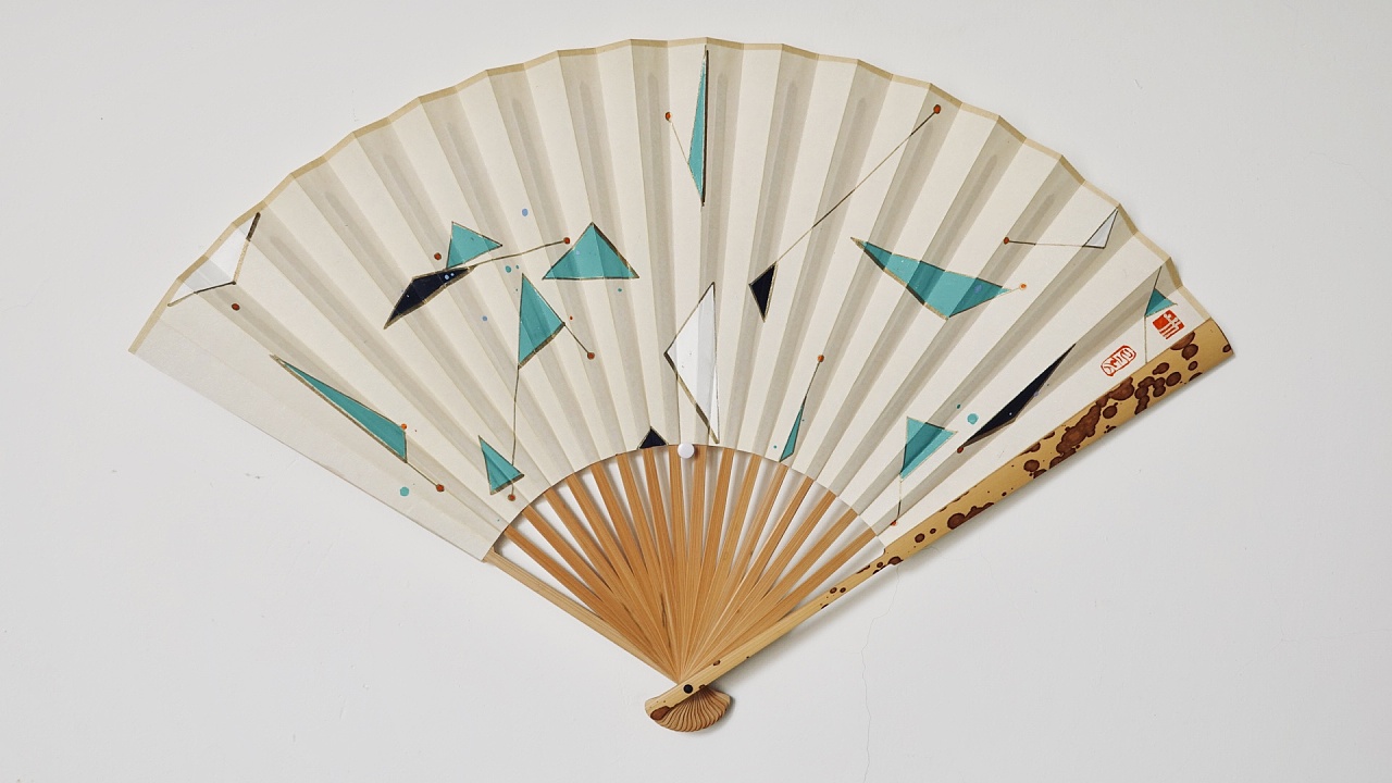 广也作品 . 折扇 . 国画 . 手绘 . 国风