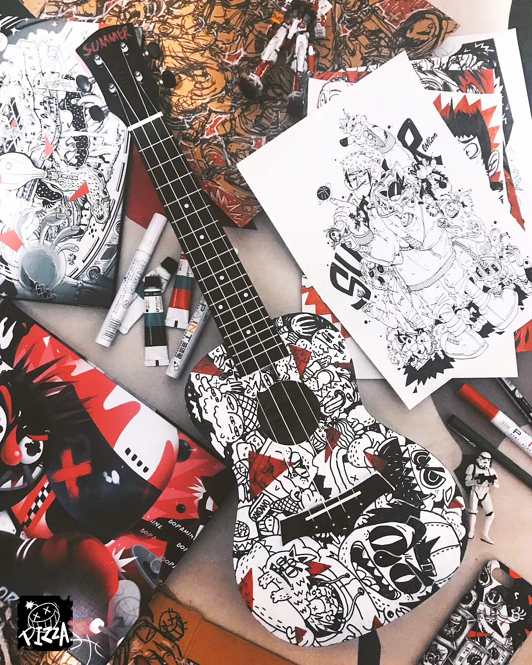 抓住夏天的尾巴燥起来！（图ZMTcxNDAxMDky） - 商业插画 - 站酷设计师披萨边儿原创素材 - 站酷ZCOOL