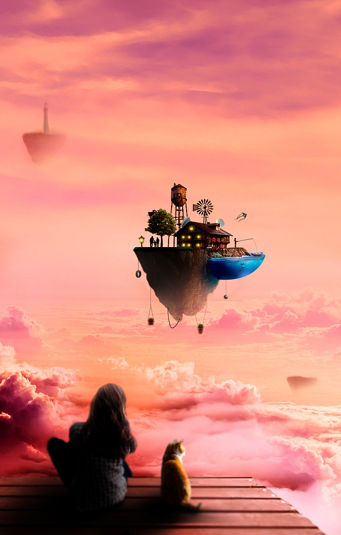 合成练习:漂浮岛屿