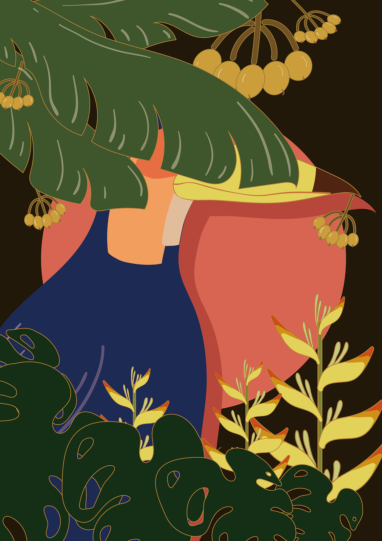 躲猫猫之热带系列（图ZMjEzOTQxNjIw） - 创作习作 - 站酷设计师馒头馅儿原创素材 - 站酷ZCOOL
