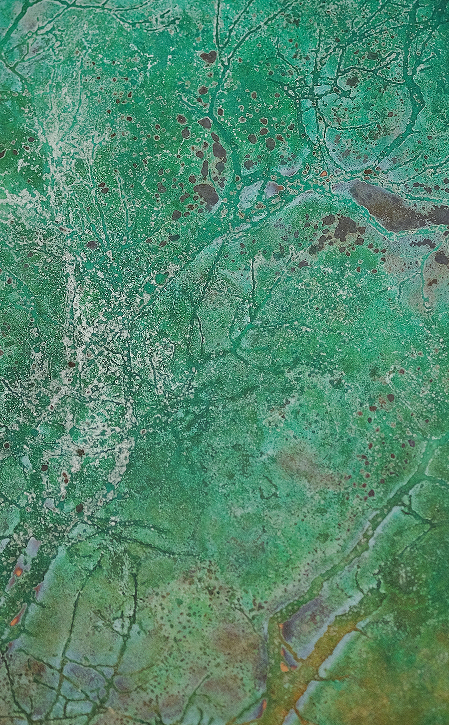 五玄土 || 《青黛含翠》之铜画（图ZMTQ4NjgyMTg4） - 生活用品 - 站酷设计师五玄土原创素材 - 站酷ZCOOL