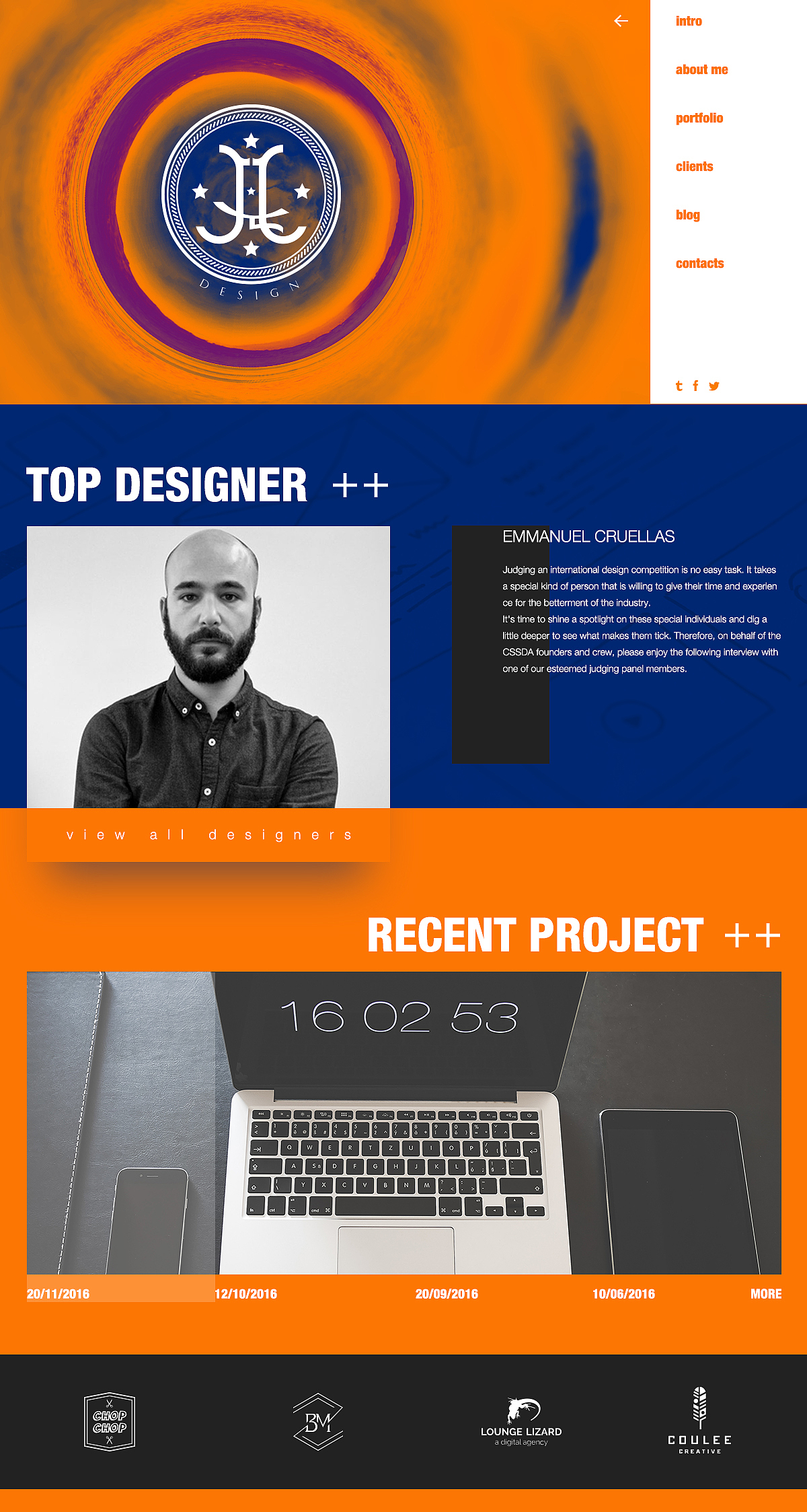 练习——个人网页及动效（图ZNjQ0MzExMjg=） - 个人网站 - 站酷设计师镜头君原创素材 - 站酷ZCOOL