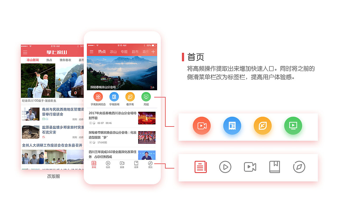 2017.3 掌上凉山APP改版（图ZNzgzMzY0MDQ=） - APP界面 - 站酷设计师ashley_牙仔原创素材 - 站酷ZCOOL