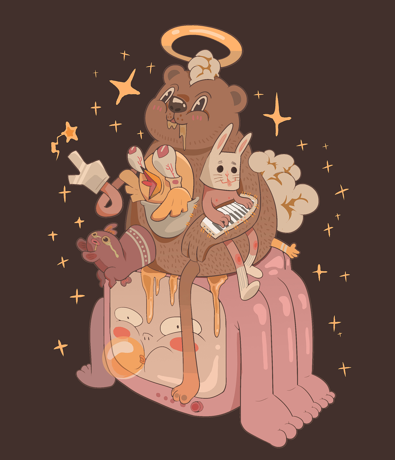 七月的部分个人涂鸦（图ZNTU1NjcxNzY=） - 创作习作 - 站酷设计师不二宝原创素材 - 站酷ZCOOL