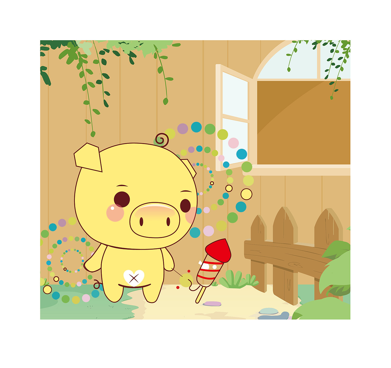 幸福小猪坚强（图ZMjY1ODA5NDY4） - 商业插画 - 站酷设计师良冬然原创素材 - 站酷ZCOOL