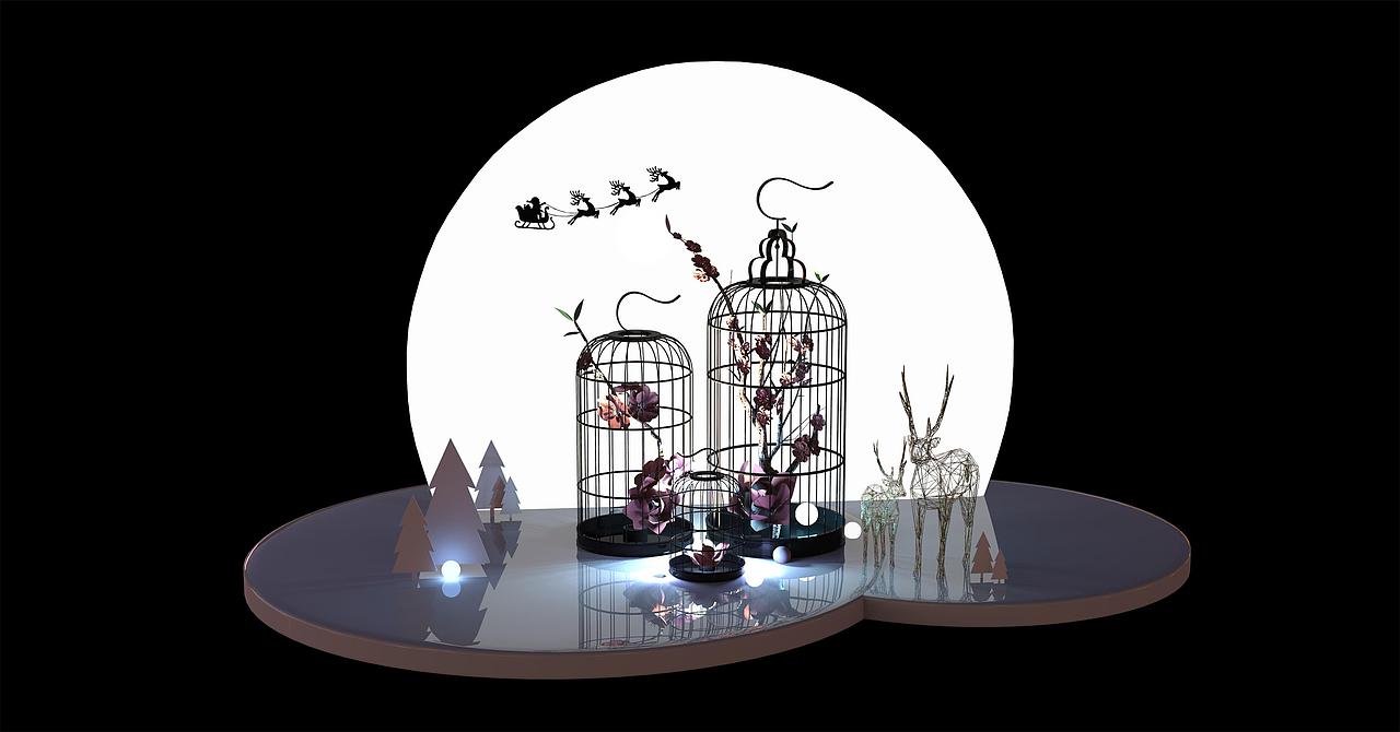 圣诞美陈（图ZMTkyNjkyNTA0） - 展陈设计 - 站酷设计师毛线团子丫原创素材 - 站酷ZCOOL