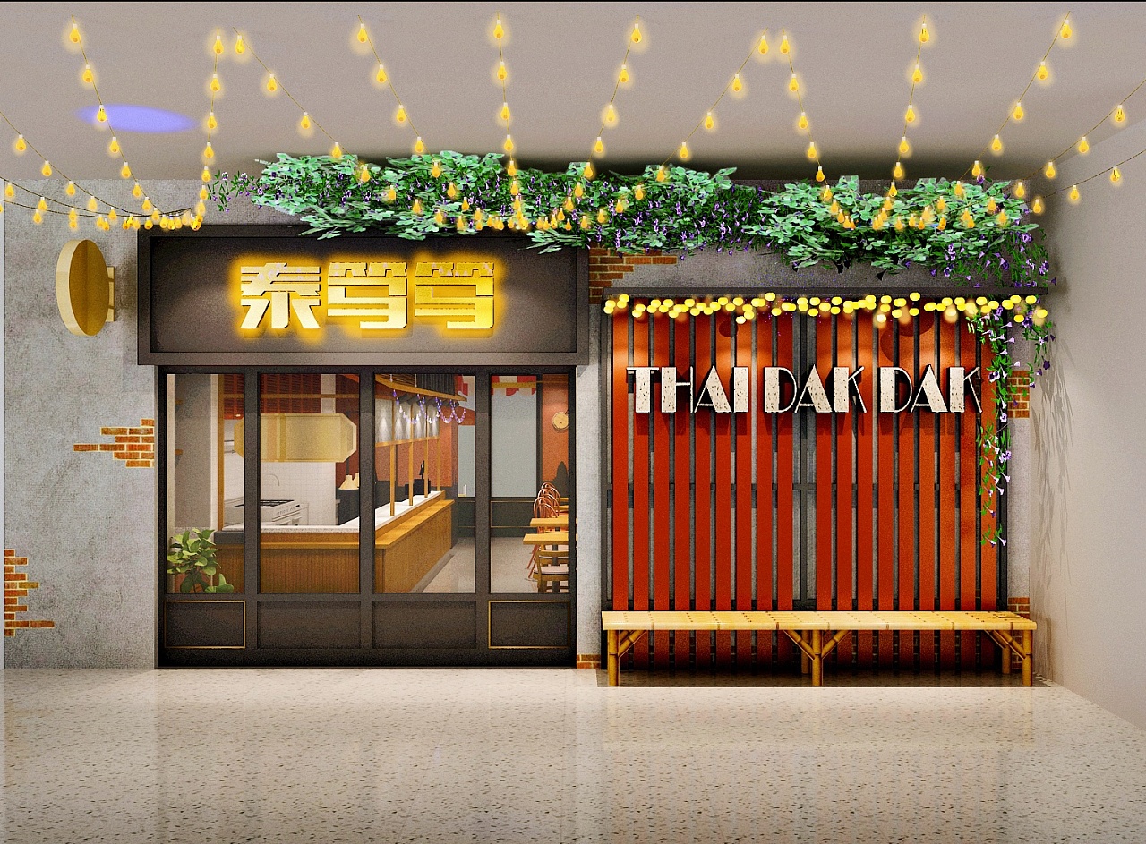火爆的泰国餐厅l店面设计