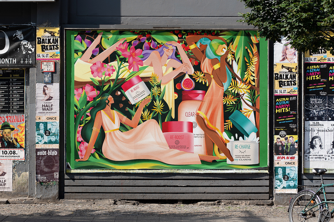 #my CLARINS寻找天然好食肌#美肌女神（图ZMjk4NDMxMzI4） - 海报 - 站酷设计师Quinn_Chen原创素材 - 站酷ZCOOL