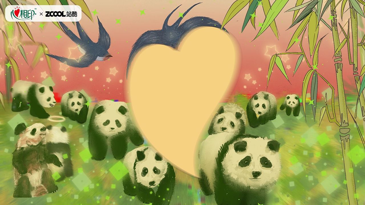 熊熊之火，心心相印（圖ZMzM2MjI1NTYw） - 商業(yè)插畫 - 站酷設(shè)計(jì)師o(wú)kioi9黑眼圈原創(chuàng)素材 - 站酷ZCOOL