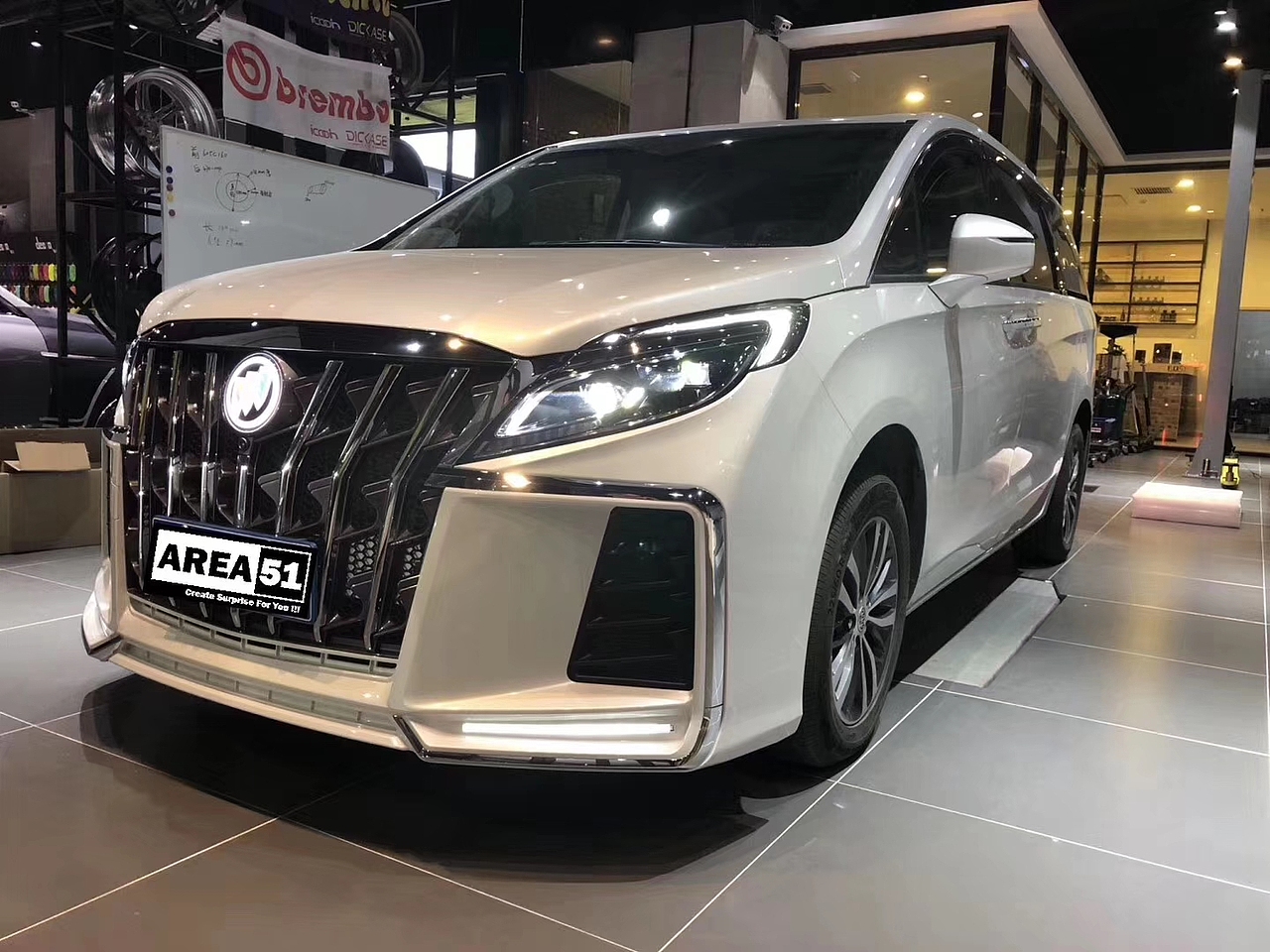 别克gl8 es升级改装凌酷款大包围 前杠 后杠 前唇 后唇