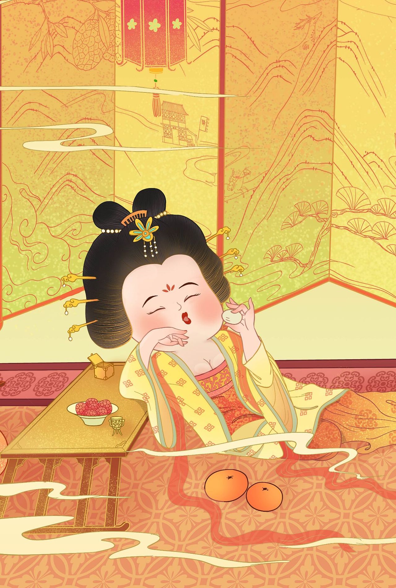 中國古代妃子卡通人物插畫圖案素材 | PNG和向量圖 | 透明背景圖片 | 免費下载 - Pngtree