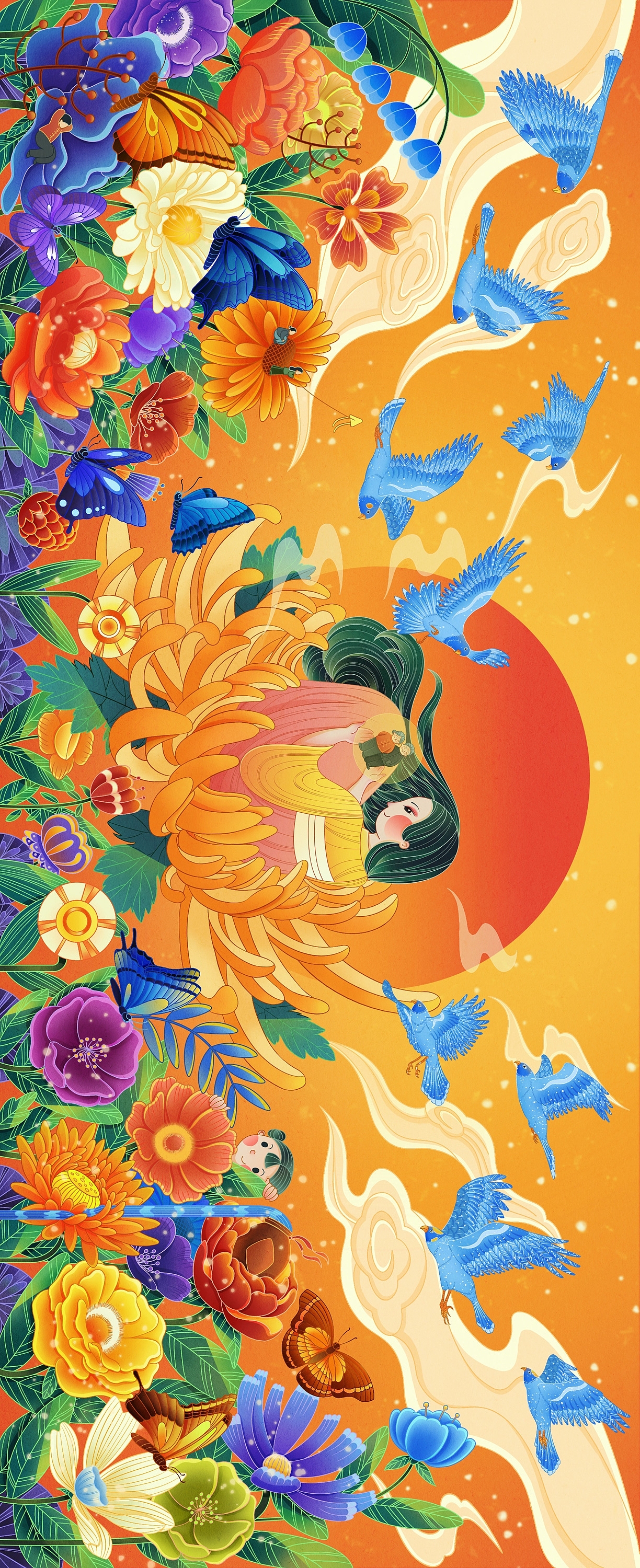 重阳插画练习（2p）（图ZMjczODcxNzc2） - 创作习作 - 站酷设计师不塑之客原创素材 - 站酷ZCOOL