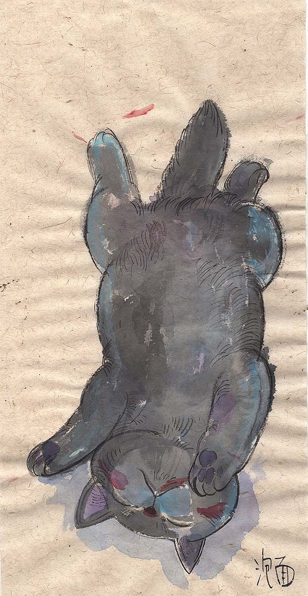 水墨猫咪随笔（图ZOTc3NDA3MDQ=） - 绘画 - 站酷设计师还是一碗泡面原创素材 - 站酷ZCOOL