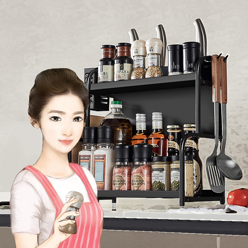 置物架模特插画