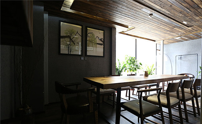 成都素食餐厅设计装修效果图-四川1769装饰