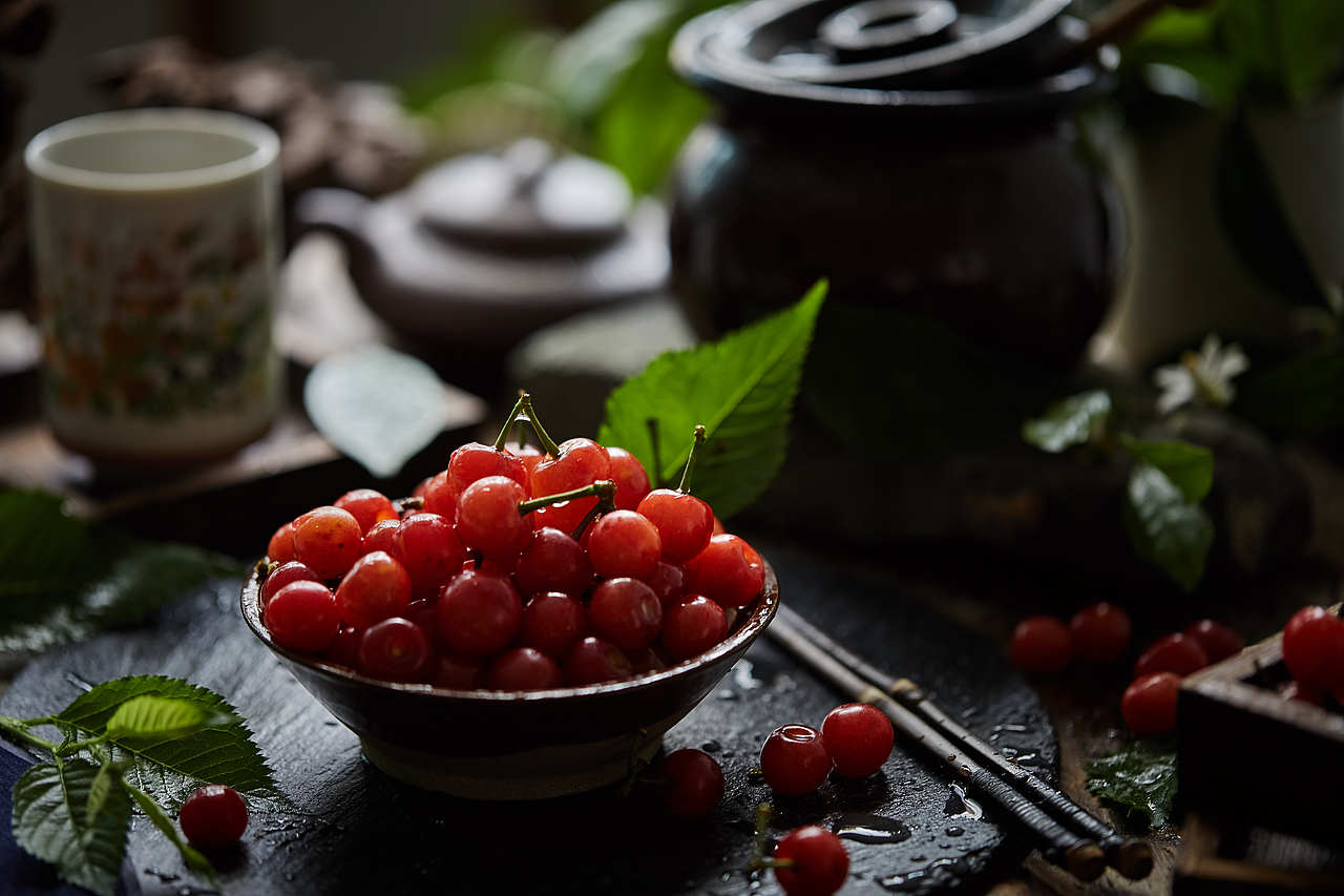 山家清供｜樱桃煎（图ZMjUyNTAzMTMy） - 美食摄影 - 站酷设计师梅食间原创素材 - 站酷ZCOOL