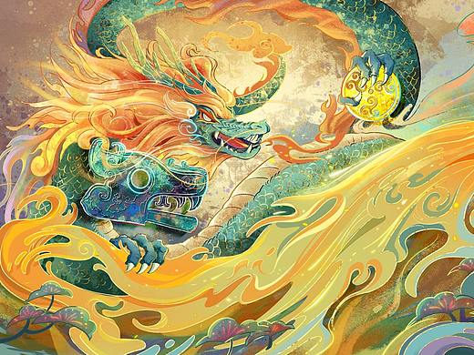 三星堆插画《金沙·万象古器》