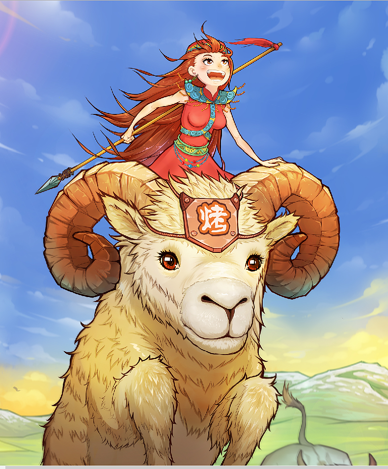 蒙古小公主（图ZMzY5OTk1MzI=） - 商业插画 - 站酷设计师亮点漫画原创素材 - 站酷ZCOOL