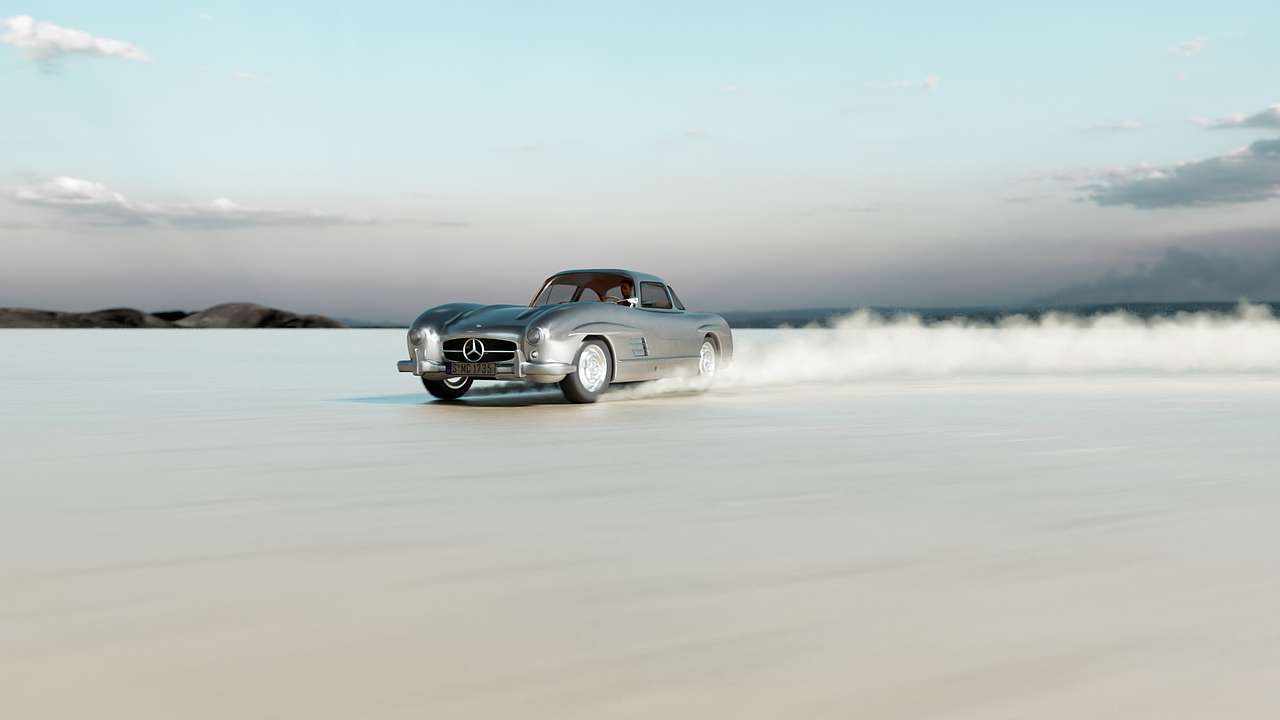 临摹 1954年梅赛德斯-奔驰300SL《Gullwing》