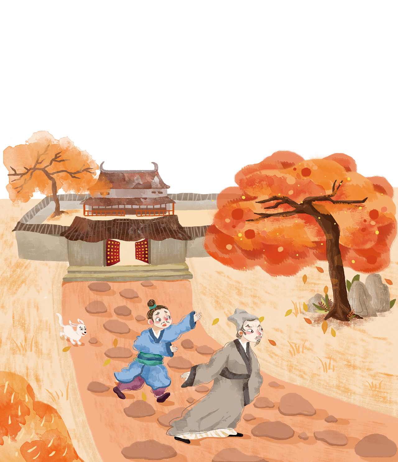 古代成语故事插画