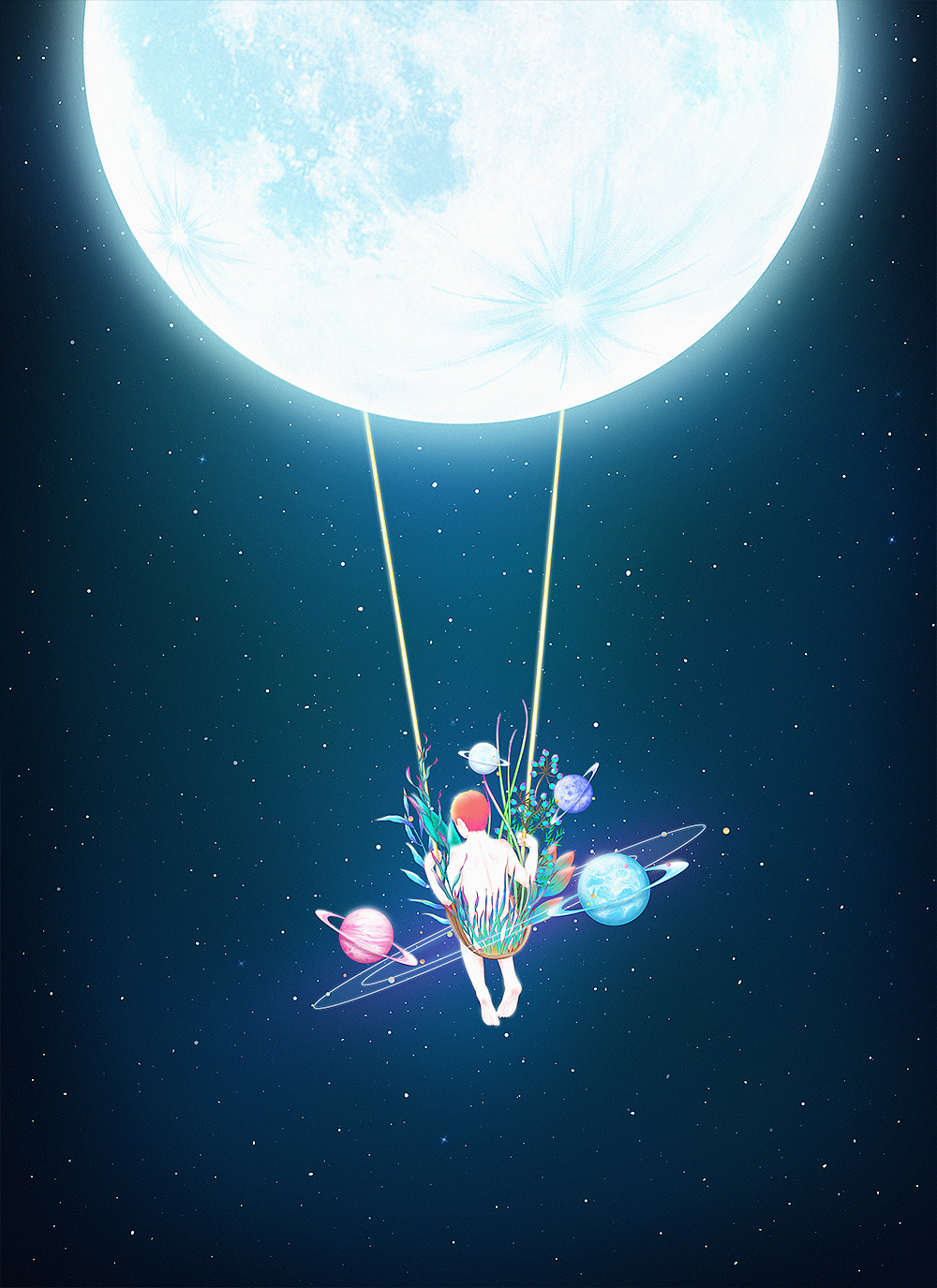 《繁花落梦》（图ZMTAzNTA0NTQw） - 商业插画 - 站酷设计师南国夏原创素材 - 站酷ZCOOL