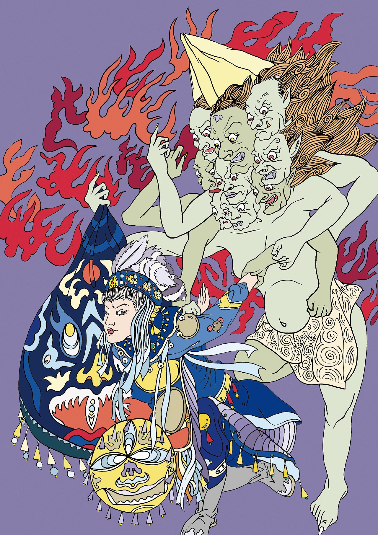 萨满(天宫大战)手绘