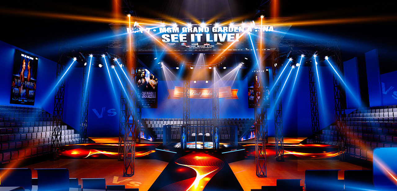 拳击舞美设计|空间|舞台美术|le_serein - 原创作品 - 站酷 (zcool)