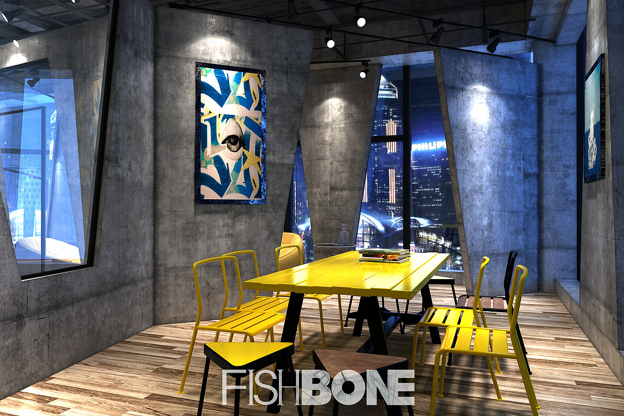 鱼骨设计-某创意机构办公室