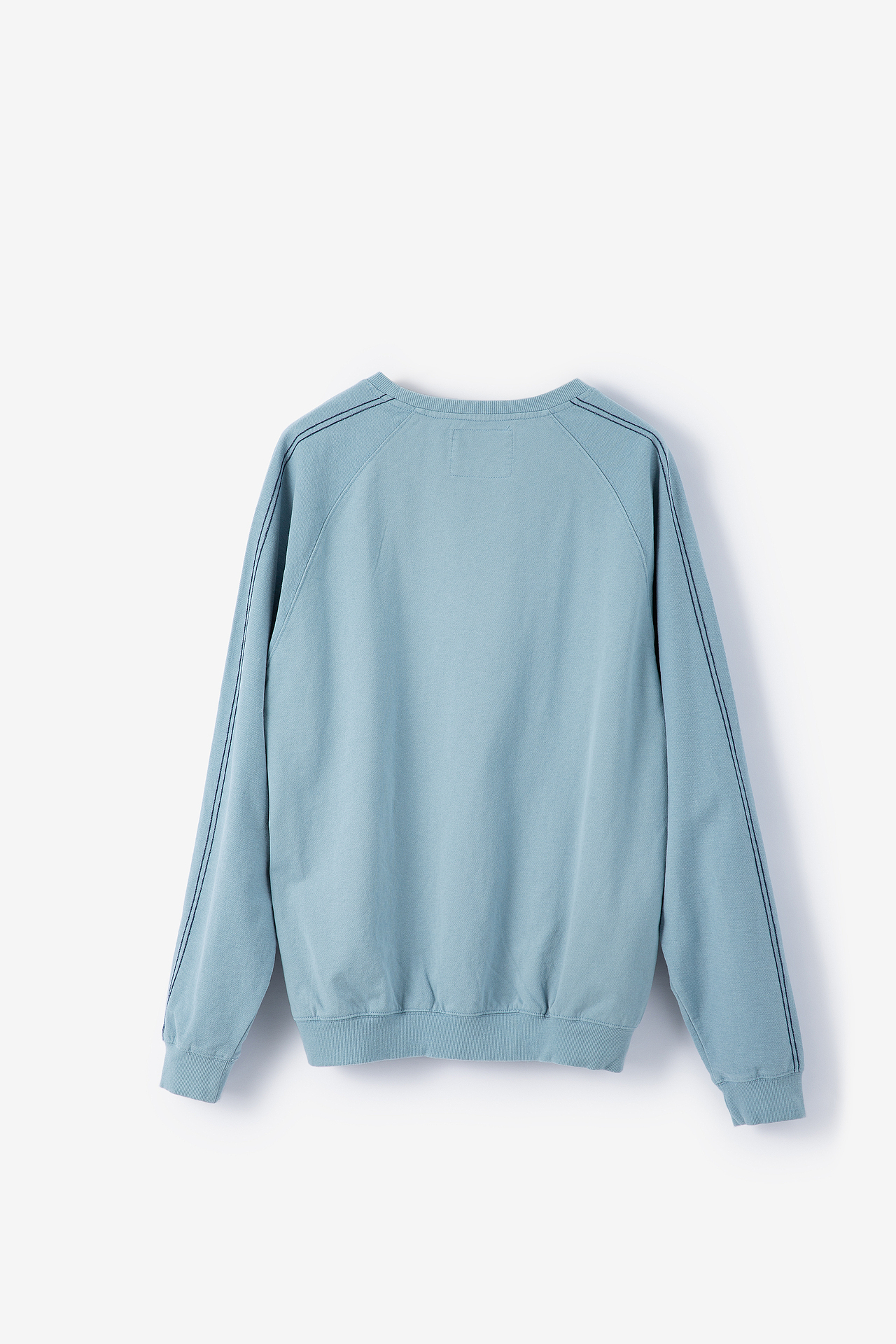 亲子肩部明线长袖t童装服装衣服产品静物白底拍摄