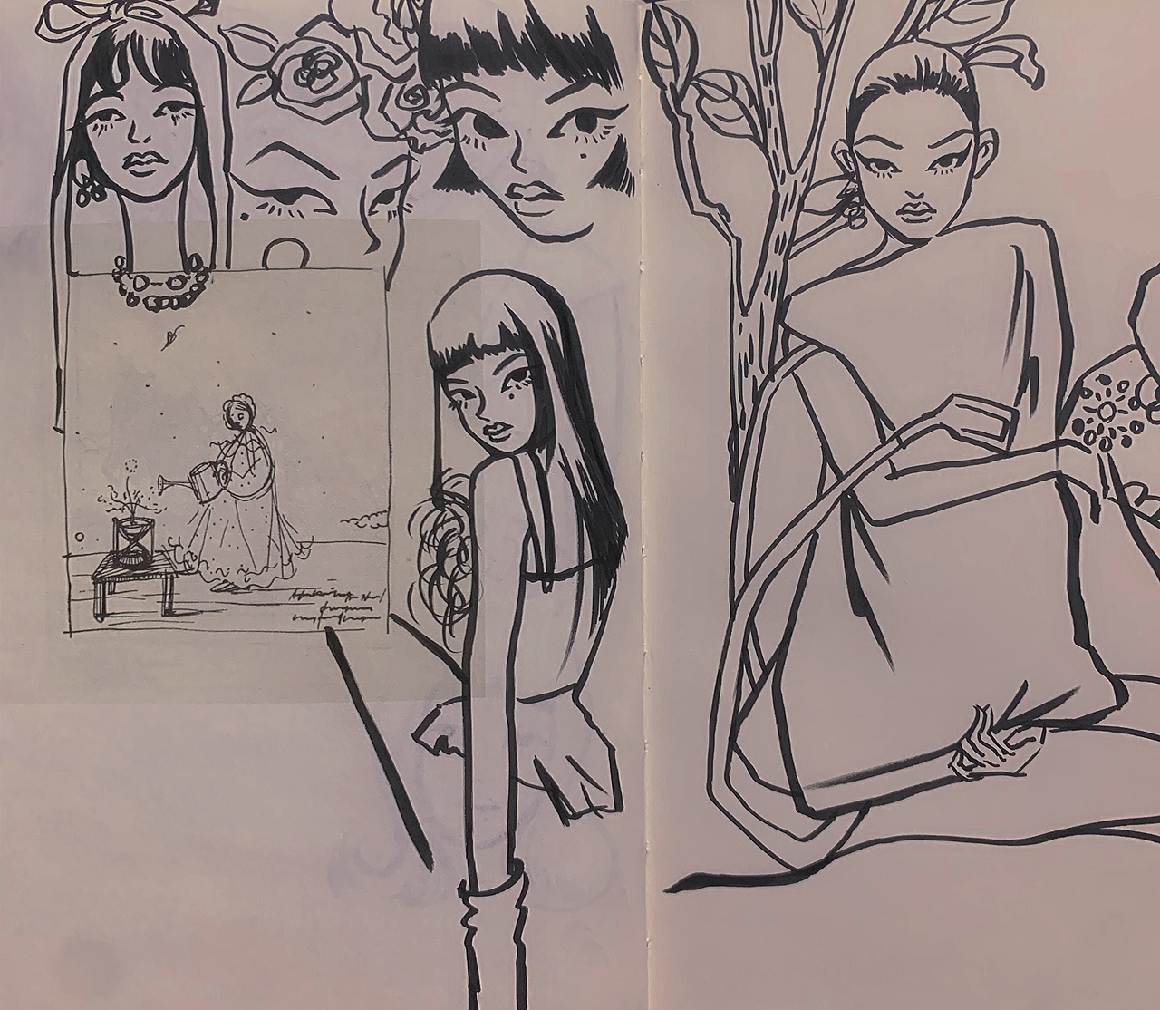 人物插画（图ZMjU1NjI5OTcy） - 艺术插画 - 站酷设计师547515372原创素材 - 站酷ZCOOL