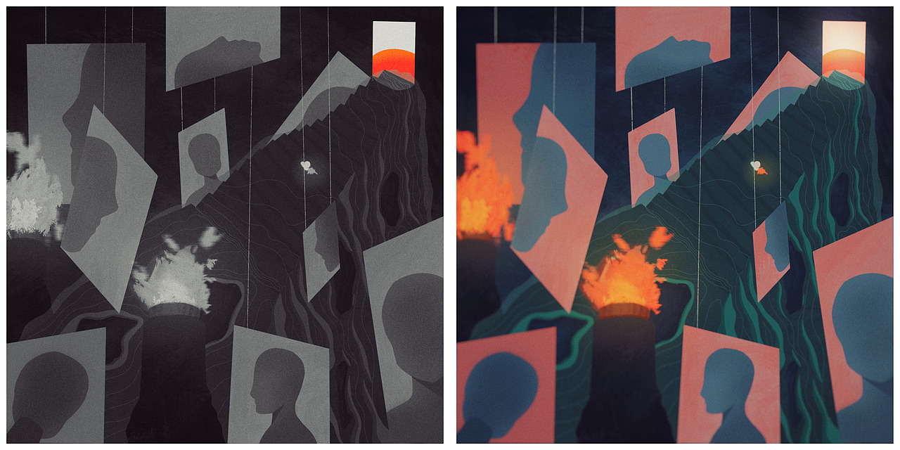 孤独的希望 The Light of Loneliness（图ZMjU1OTEyNTE2） - 艺术插画 - 站酷设计师LaughingYu原创素材 - 站酷ZCOOL