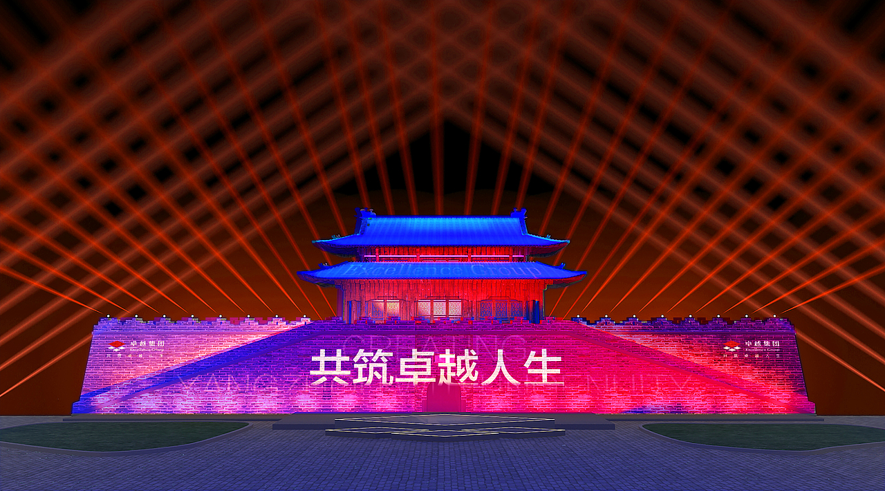 扬州宋夹城灯光投影秀