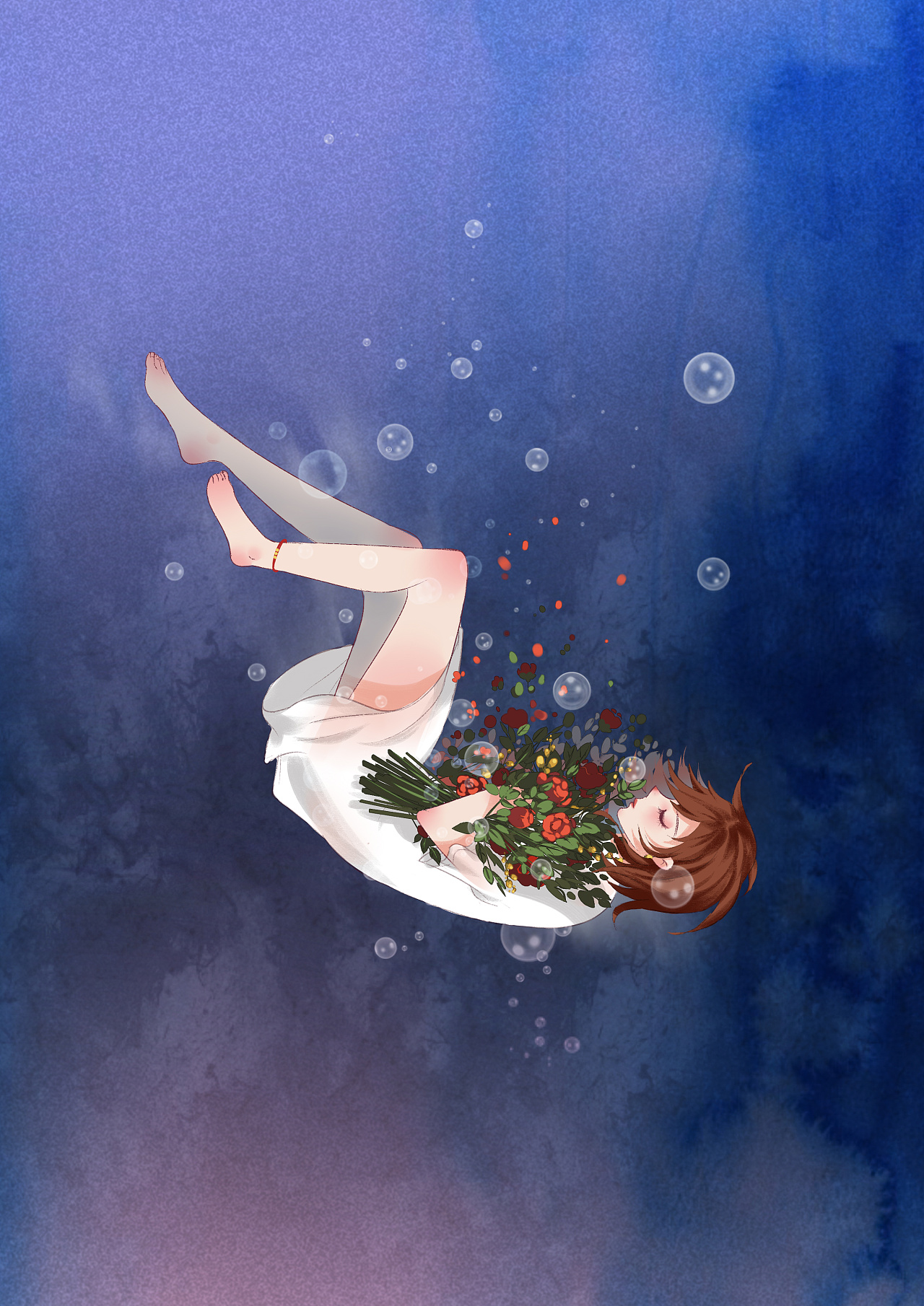 跌落|插画|创作习作|奶盖gd - 原创作品 - 站酷 (zcool)