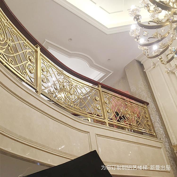 浙江铜楼梯全铜扶手 更多新款楼梯扶手花型更漂亮